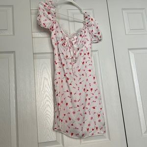 Silky floral dress